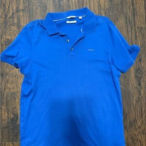 Calvin Klein Men's Blue Polo Shirt